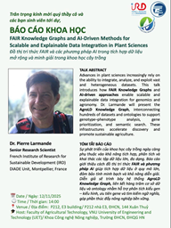 🌱 Cơ hội gặp gỡ và trao đổi cùng chuyên gia quốc tế!