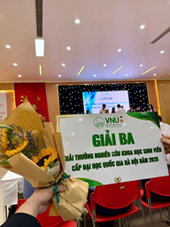 CHÚC MỪNG NHÓM SINH VIÊN KHOA CÔNG NGHỆ NÔNG NGHIỆP ĐẠT GIẢI BA GIẢI THƯỞNG NGHIÊN CỨU KHOA HỌC SINH VIÊN CẤP ĐHQGHN NĂM 2025