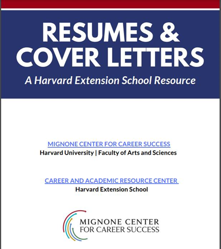 [FACTs] HƯỚNG DẪN VIẾT RESUME & COVER LETTER TỪ ĐẠI HỌC HARVARD