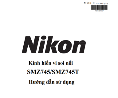 Hướng dẫn sử dụng Kính hiển vi soi nổi SMZ745/SMZ745T