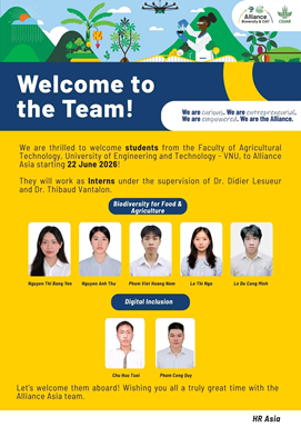 🌱 SINH VIÊN KHOA CÔNG NGHỆ NÔNG NGHIỆP THAM GIA THỰC TẬP TẠI TRUNG TÂM CIAT – MỞ RỘNG CƠ HỘI HỘI NHẬP QUỐC TẾ