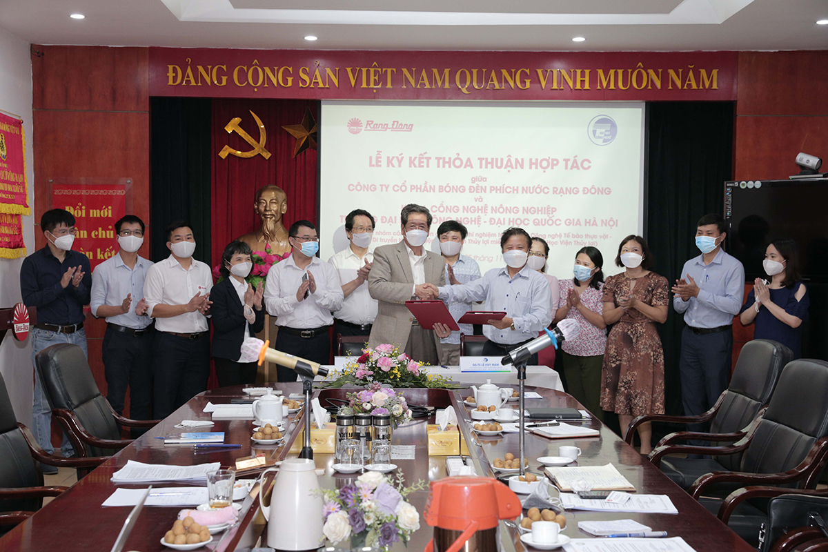 RẠNG ĐÔNG KÝ KẾT HỢP TÁC VỚI KHOA CÔNG NGHỆ NÔNG NGHIỆP, TRƯỜNG ĐẠI HỌC CÔNG NGHỆ - ĐẠI HỌC QUỐC GIA HÀ NỘI