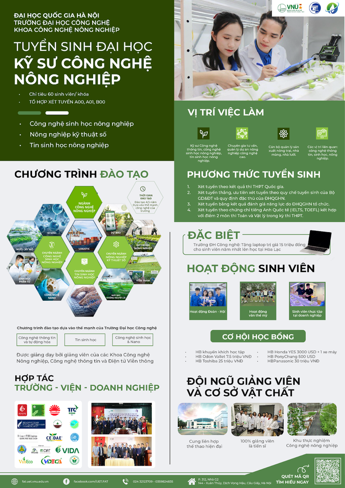 Trường Đại học Công nghệ (ĐHQGHN) tiên phong đào tạo ngành Công nghệ nông nghiệp 10
