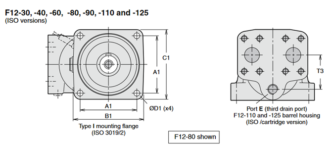 Motor thủy lực Piston F12-125-MF-IV-D-000-0000-PT/ Part 3786268 1