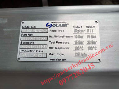 Bộ làm mát dầu bằng nước OST-S6-5-680