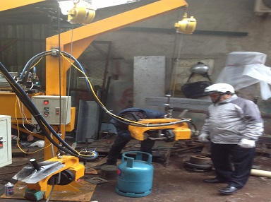 Chuyển giao máy ép số bình gas cho công ty Petrolimex