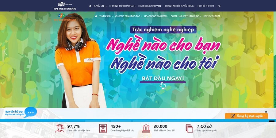 Top 10 website trường học đẹp nhất Việt Nam