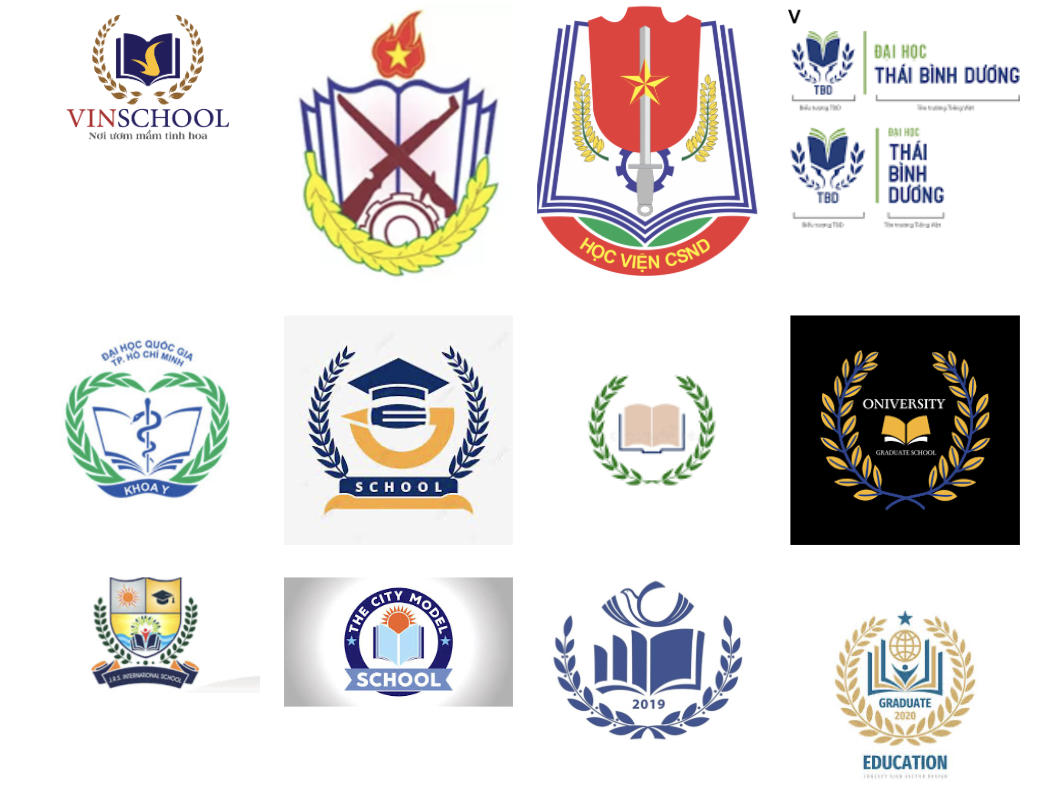 50+ Mẫu logo trường học đẹp Dành cho trang web và tài liệu