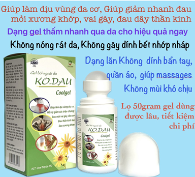 Gel bôi ngoài da KO.DAU Coolgel 