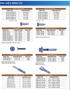 Phụ kiện đinh vít
