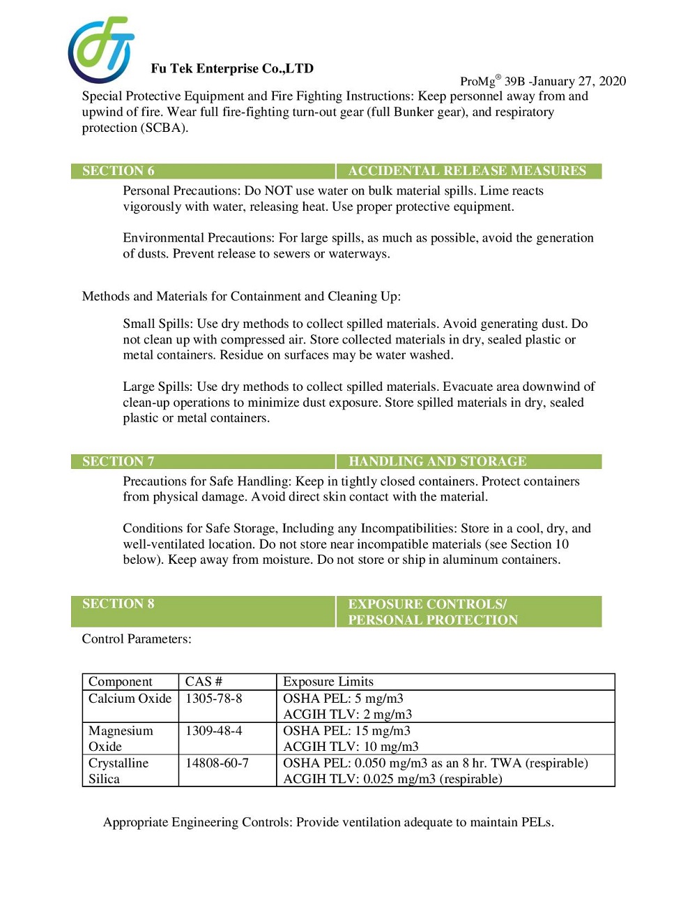 MSDS DOLOMITE NUNG 3