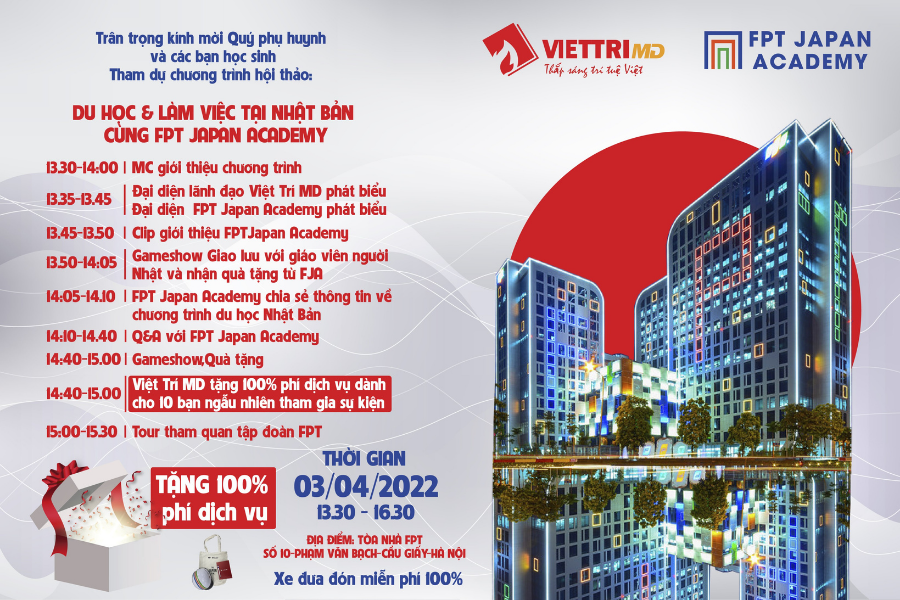 Hội thảo Ofline  Du học và làm việc tại Nhật Bản cùng FPT JAPAN ACADEMY