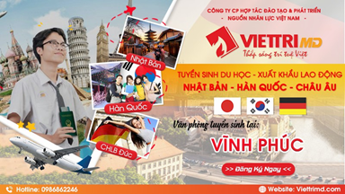 Tư vấn du học Nhật Bản uy tín tại Vĩnh Phúc - Việt Trí MD