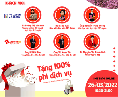 Hội thảo trực tuyến Du học và làm việc tại Nhật Bản