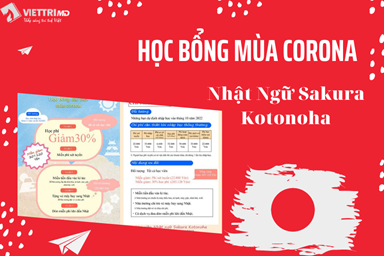 Học bổng mùa Corona trường Nhật Ngữ Sakura 2022