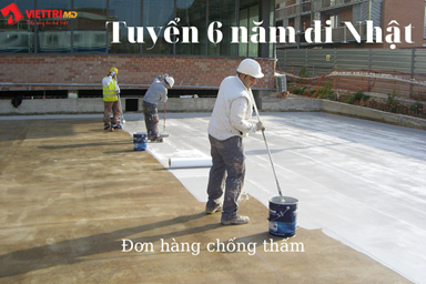 Tuyển 6 Nam Đi Nhật Đơn Hàng Chống Thấm 2022