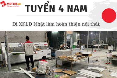 Tuyển 4 Nam đi Nhật đơn hàng hoàn thiện nội thất 2022
