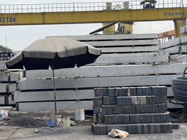 Mặt bằng sản phẩm cọc bê tông 
