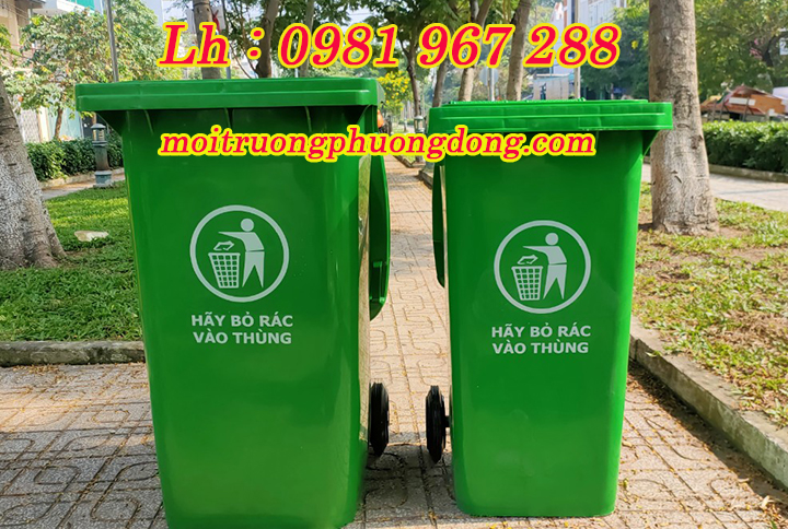 Nơi cung cấp thùng rác nhựa 240 lít y tế ,thùng rác 240 l  