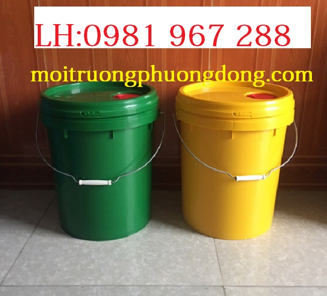 Xô nhựa 20 lít ,xô đựng hóa chất ,xô nhựa 20 lít có nắp chiết rót  