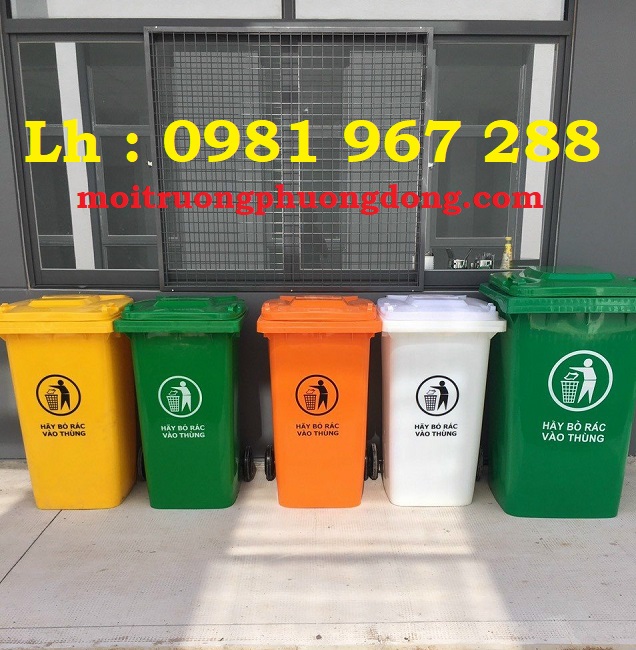 Thùng rác nhựa y tế 120 lít