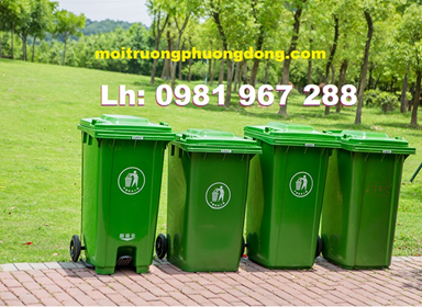 Việc sử dụng thùng rác nhựa phân loại rác