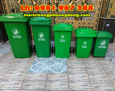 Thùng rác nhựa ngoài trời công cộng 