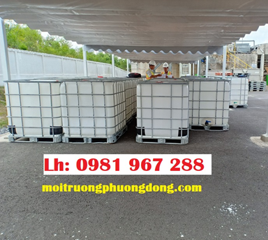 Thùng nhựa vuông 1000L cũ đạt tiêu chẩn để được sử dụng lại