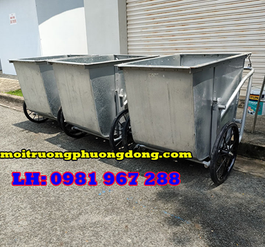 Bạn biết gì về Xe thu gom rác ngoài trời 500L bằng tôn?