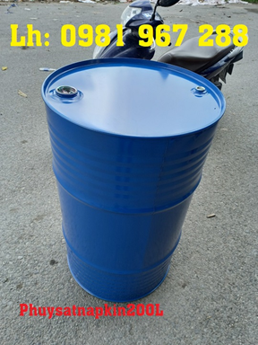 Phuy sắt nắp kín 220L có tráng men