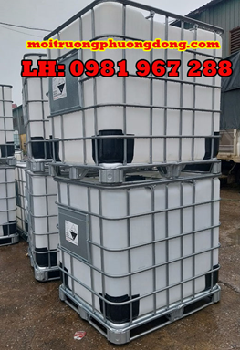 Thùng nhựa vuông 1 khối đựng hóa chất