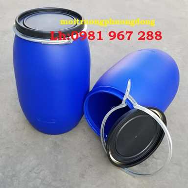 Thùng phuy nhựa 160 lít nắp hở