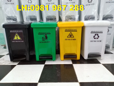 Thùng rác y tế đạp chân
