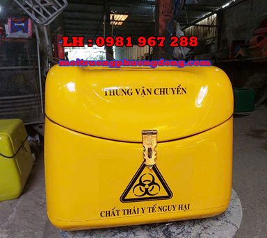 Thùng vận chuyển chất thải y tế trên xe máy