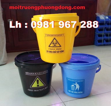 xô nhựa tròn 5 lít y tế 