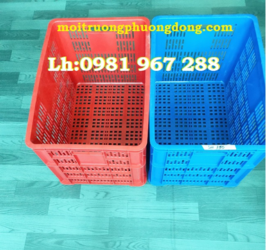 Sóng nhựa hở cao 3T9  (Rổ nhựa rỗng HS005 )