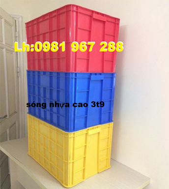 Thùng nhựa đặc cao 3t9 