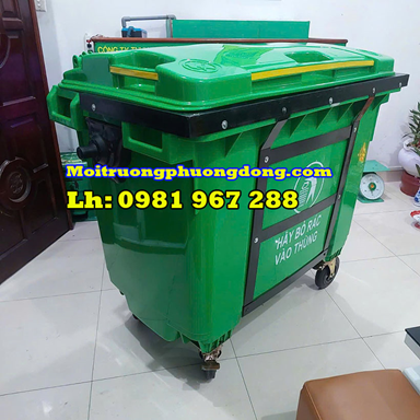 Ứng dụng của Xe gom rác nhựa 660L có gia cố nẹp sắt trong môi trường