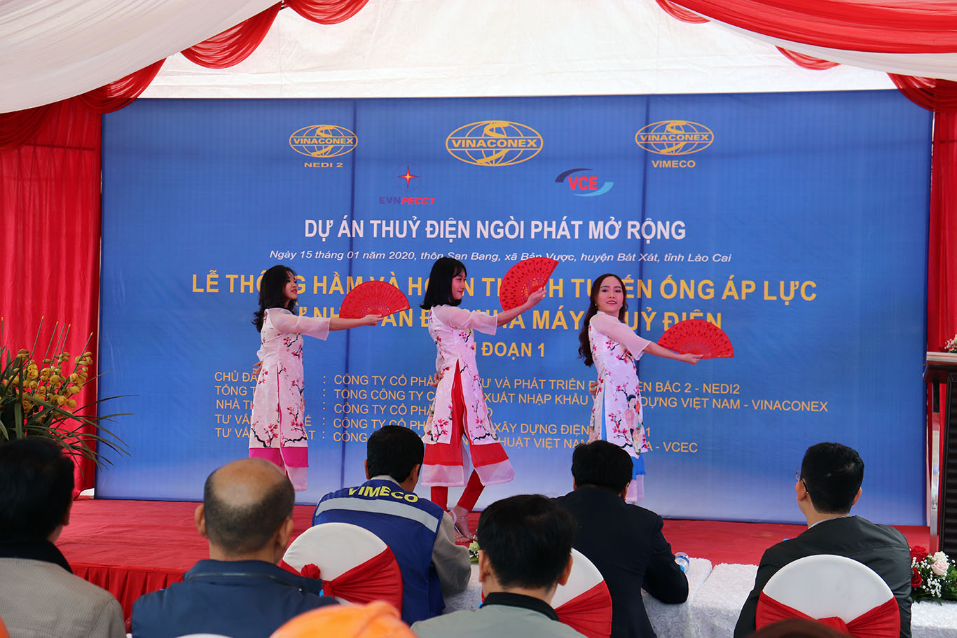 Lễ thông hầm và hoàn thành lắp đặt tuyến ống áp lực giai đoạn 1 công trình thuỷ điện ngòi phát 3