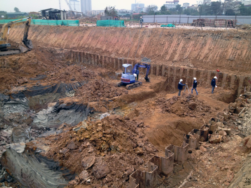 Thi công dự án khu nhà ở cán bộ học viện quốc phòng 6