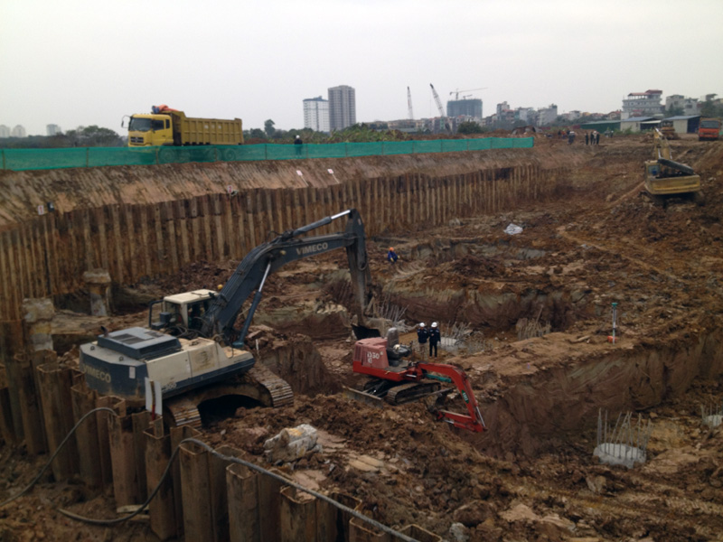 Thi công dự án khu nhà ở cán bộ học viện quốc phòng 8