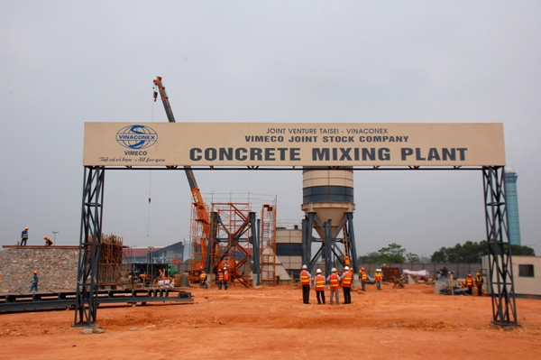 Triển khai thi công tại dự án nhà ga T2 sân bay quốc tế Nội Bài 2