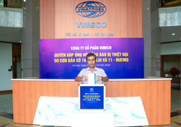 CÔNG TY CP VIMECO HƯỚNG VỀ ĐỒNG BÀO CHỊU ẢNH HƯỞNG BÃO LŨ 