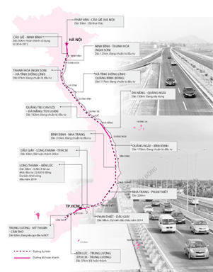 Thi công xây dựng đường cao tốc Bắc Nam (đoạn Đà Nẵng - Quảng Ngãi)