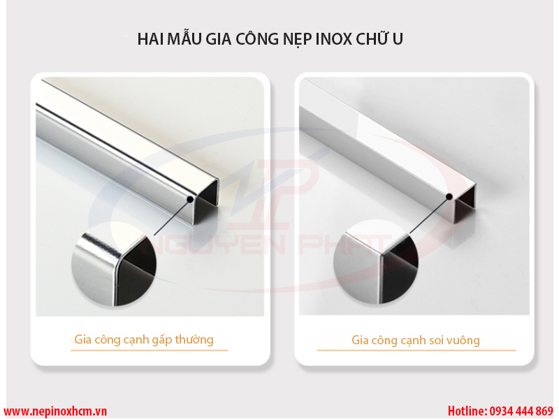 Gia công nẹp inox chữ U