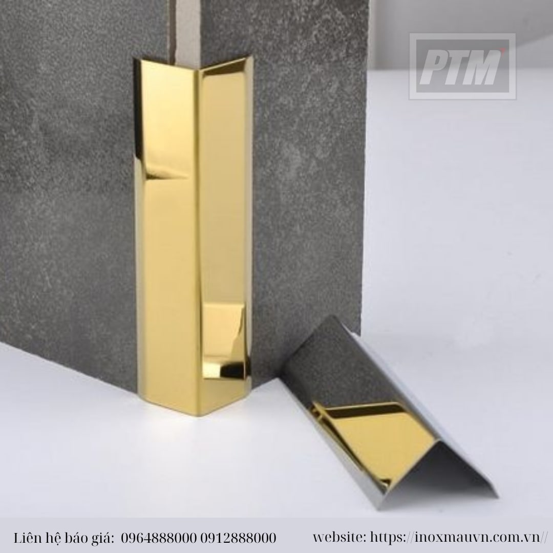 Nẹp inox chữ V đẽ dàng lắp đặt