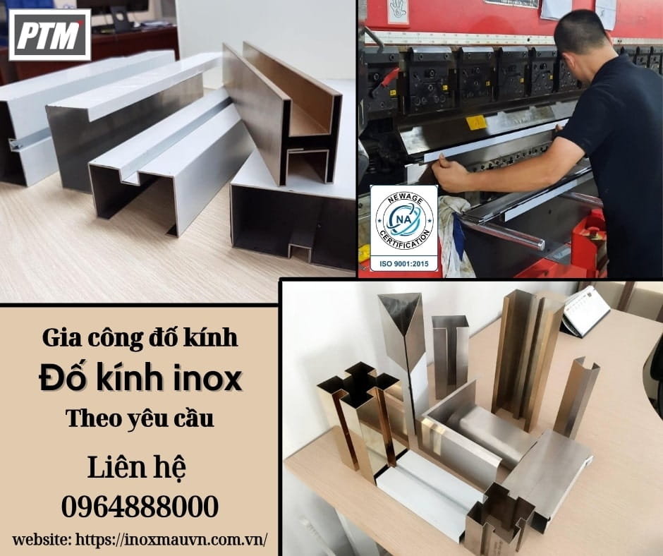 gia công đố kính inox 304
