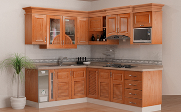 Chọn tủ bếp gỗ tự nhiên hay gỗ công nghiệp ?