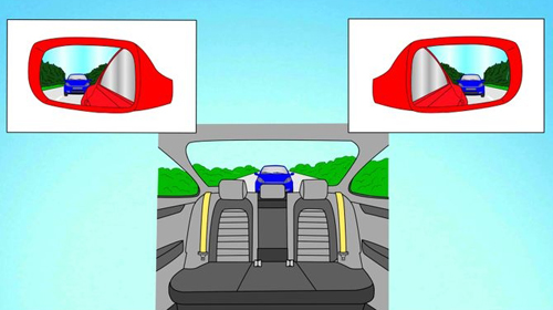 Chỉnh gương ô tô để chính điểm mù 5