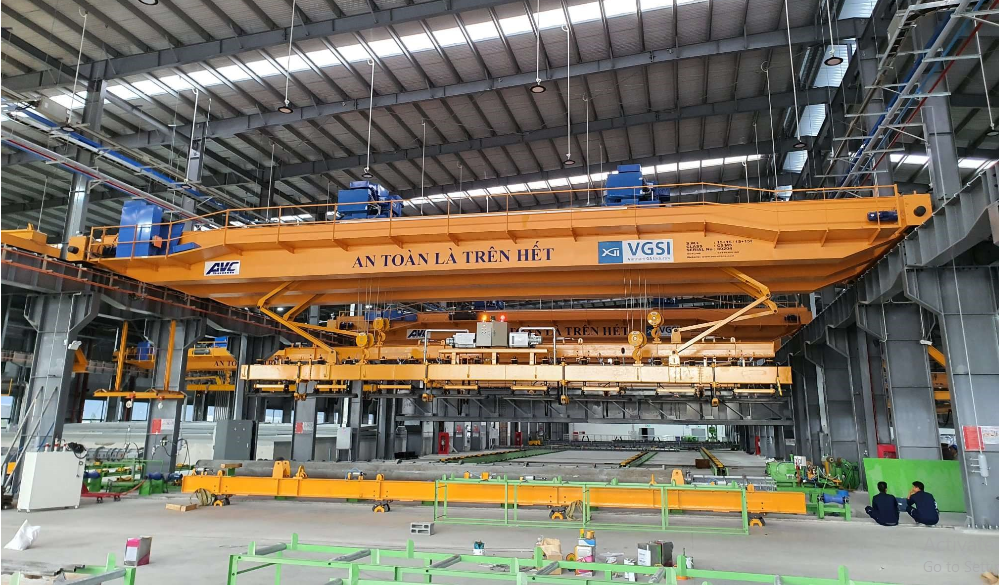 AVC CRANES giúp giải bài toán tối ưu hiệu quả và giảm chi phí sản xuất cọc Bê tông cốt thép dự ứng lực 2